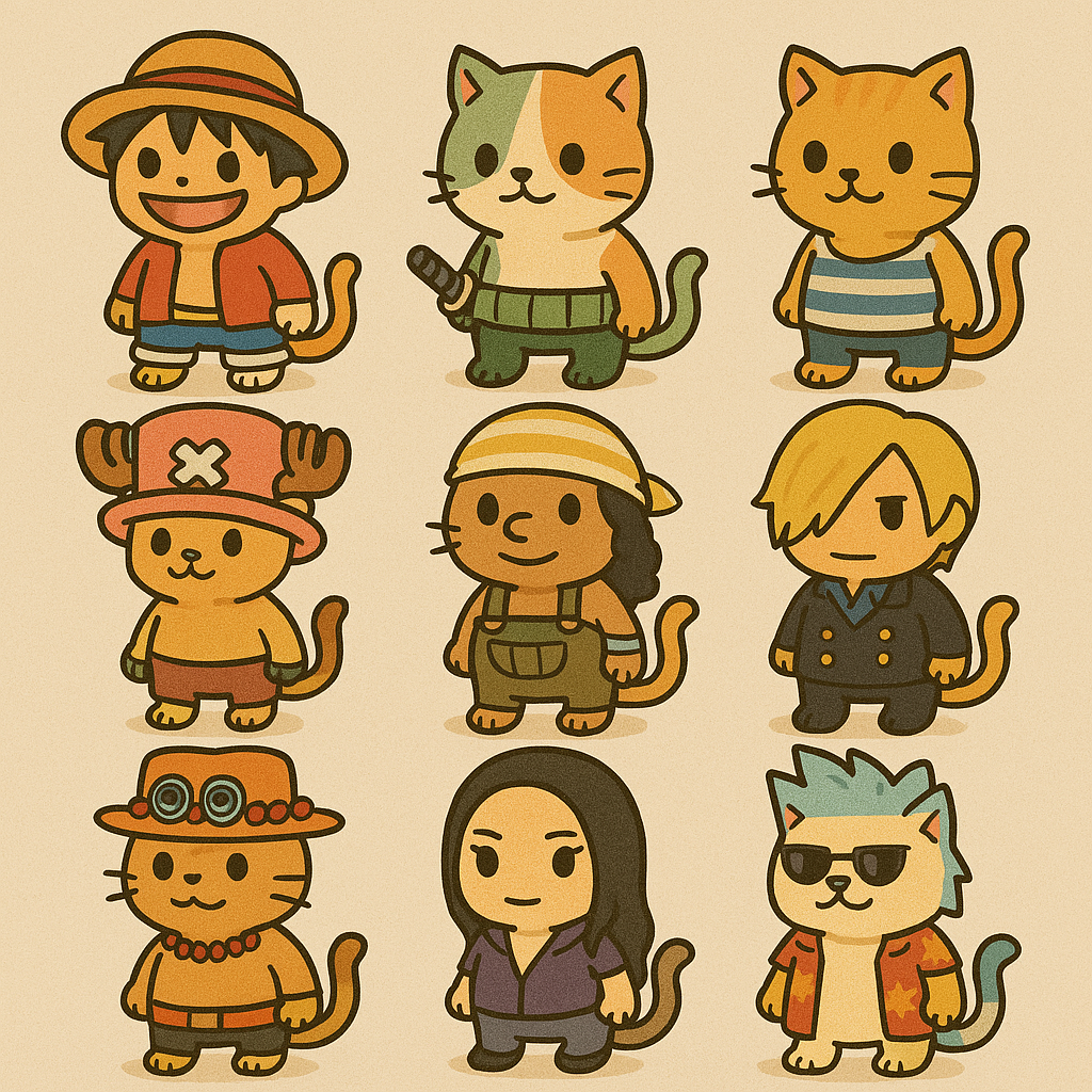One Piece Mega Cats
