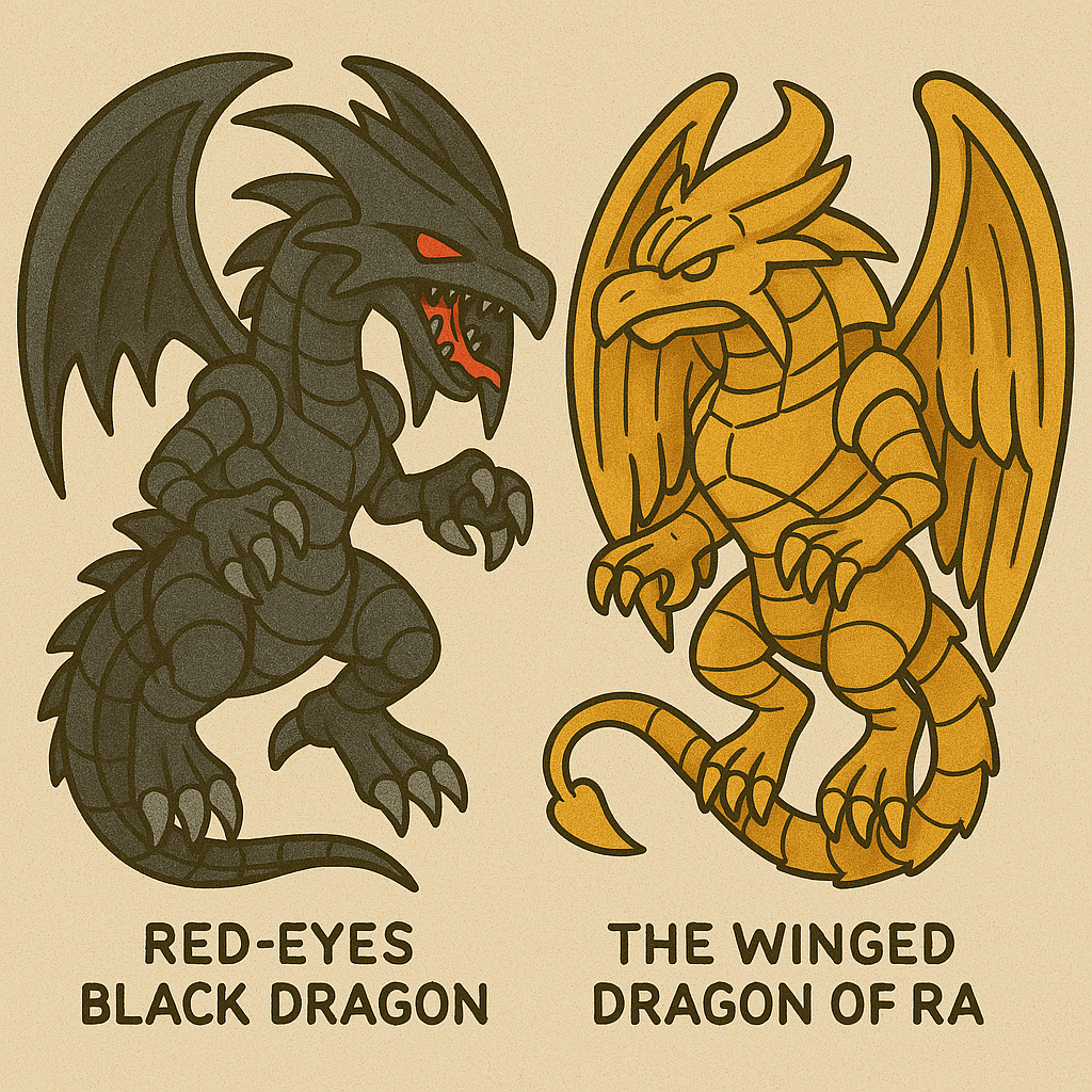 Red Eyes Black Dragon & The Winged Dragon of Ra
