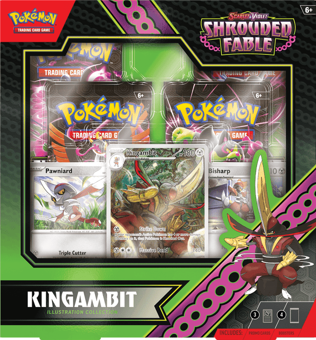 Pokémon Scarlet & Violet Shrouded Fable Illustration Collection Kingambit - Animerching