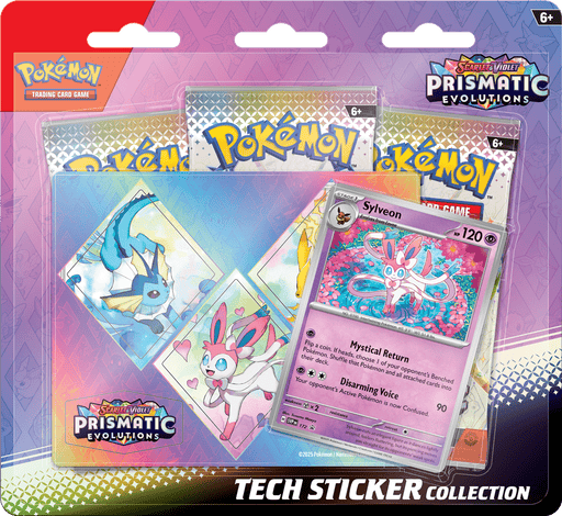 Pre - Order: Pokemon Scarlet & Violet - Prismatic Evolutions Tech Sticker - Animerching